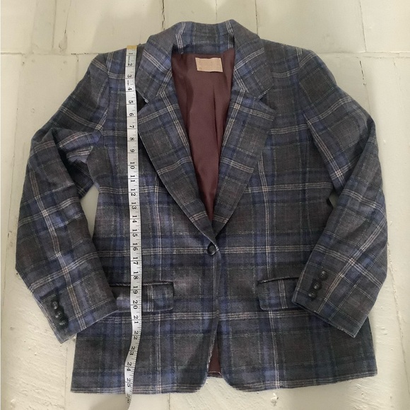 Pendleton virgin wool blazer vintage s m l plaid - Picture 5 of 6